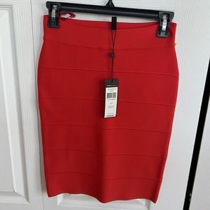 BCBG curry red skirt size small